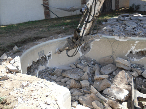 Los Gatos Pool Fill In And Demolition