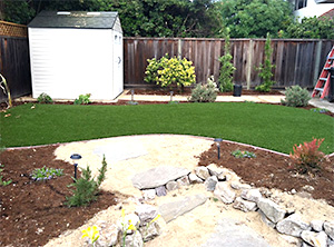 our team created this landscape design in Los Gatos